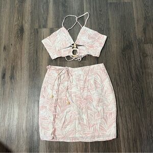 Hello Molly Beachy Top + Skirt SET